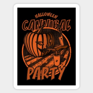 Halloween (Pumpkin) Cannibal Party Magnet